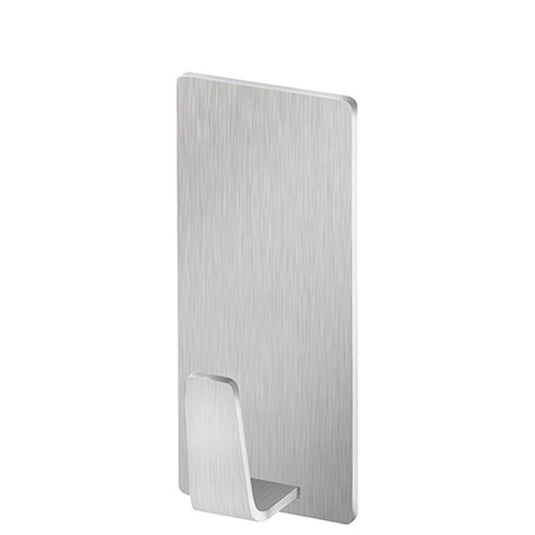 Tesa ® powerstrips waterproof kleefhaak l - rechthoekig - montage zonder boren - roestvrij staal (rvs) - draagkracht 2 kg - voor badkamer en douche