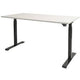 Zit- sta bureau schaffenburg dextro basic t-voet kalk wit