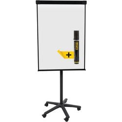Mobiele flipchart bi-office classic zwart aluminium