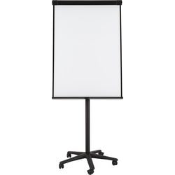 Mobiele flipchart bi-office classic zwart aluminium