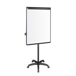 Mobiele flipchart bi-office classic zwart aluminium