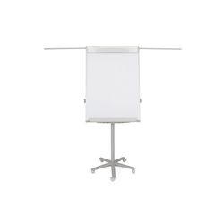 Mobiele flipchart bi-office design grijs aluminium