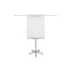 Mobiele flipchart bi-office design grijs aluminium