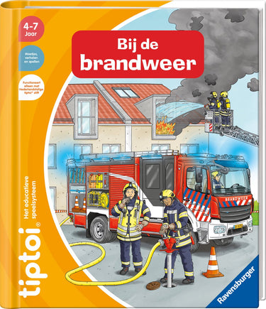 Ravensburger tiptoi - boek - bij de brandweer - leersysteem
