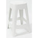 Barkruk paperflow plastic wit