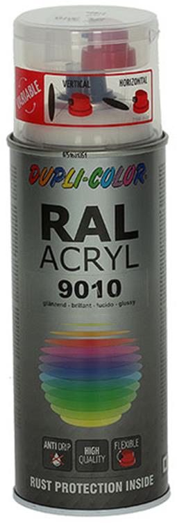 Motip 1000547 - 349799 ral 9010 helder wit 400 ml | 2 stuks