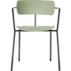 Bezoekersstoel meet powered by paperflow plastic groen