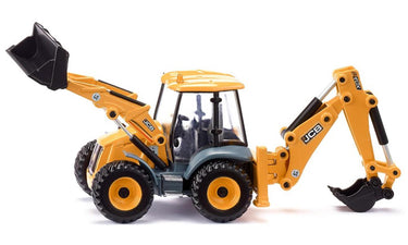 Siku 3558, jcb 4cx graaflaadmachine, 1:50, metaal kunststof, geel, vele functie