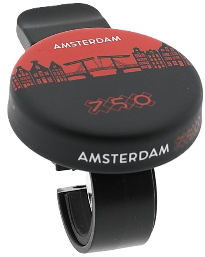 Load image into Gallery viewer, Busch muller fietsbel mirage - amsterdam 750 - silhouet mokum
