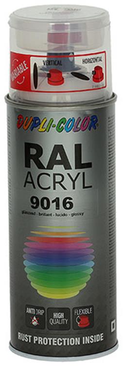 Motip 1000585 - 509384 ral 9016 verkeers wit 400 ml | 2 stuks