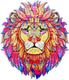 Engelhart houten puzzel leeuw – 161 unieke puzzelstukjes – a4 formaat houten legpuzzel – dieren puzzelspel – uitdagend denkspel – inclusief opbergetui –