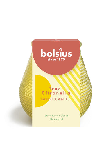 Bolsius true citronella patiolight glas ã˜9,1xh9,4cm