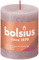 Bolsius shine collection rustiek stompkaars 80 68 ash rose- asroze