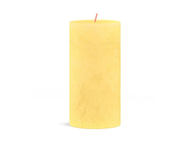Bolsius shine collection rustiek stompkaars 130 68 sunny yellow