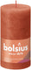 Bolsius stompkaars rustiek 13x6,8 cm aards oranje