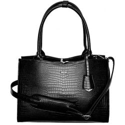Laptoptas socha croco jet zwart