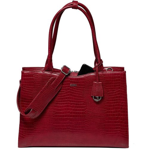 Dames laptoptas socha croco burgundy