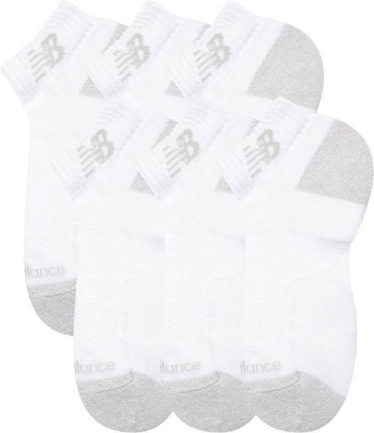 New balance active low cut socks 6 pack unisex sportsokken - white