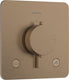 Hansgrohe ecostat comfort q - inbouwthermostaat - 2 functies - douche thermostaat - zekerheidscombinatie en1717 - brushed bronze