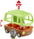 Klorofil de avonturen bus speelset - interactief kinderspeelgoed - met figuur uit de nocty familie van uilen - speelgoed vanaf 18 maanden