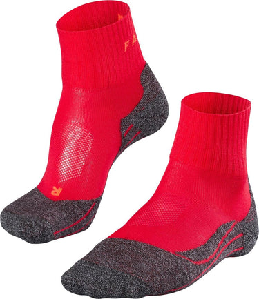 Falke tk2 cool short anti-blaar dik lyocell functioneel materiaal wandelsokken dames rood - maat 41-42