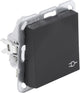Gira e2 contactdoos - inbouw - 1-voudig - randaarde - zwart
