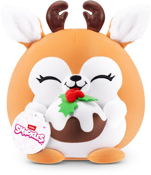 Snackles kerstserie 2 knuffel van 20 cm (frosty)van zuru