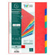 Tabbladen exacompta 1408e a4 kleurenassortiment