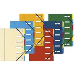 Mappen uitrekbare rug exacompta 5306e kleurenassortiment a4