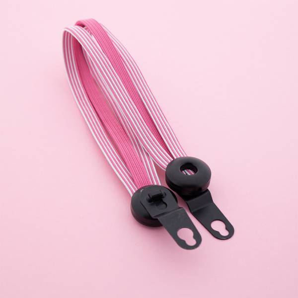 Load image into Gallery viewer, Qibbel widek snelbinder explorer 20 zwarte beugels roze wit
