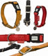 Beeztees - halsband hond - mac leather - zwart - 35-50 cm