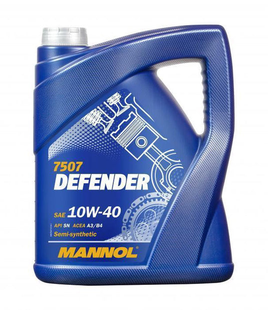 Mannol defender | 10w40 | semi-synthetische motorolie | 5 liter | de oliereus