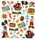 Creativ company piraten stickervel met gekleurde piraat stickers
