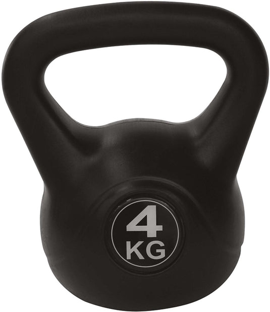 Tunturi pvc kettlebell - gewicht - 4kg - incl. gratis fitness app