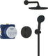 Grohe quickfix precision inbouw douchesysteem - rond opbouwdeel - matte black