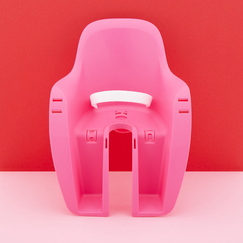 Load image into Gallery viewer, Qibbel widek poppenzitje pvc roze voor en achter
