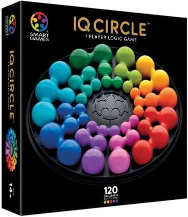 Smartgames iq circle deluxe - iq deluxe logisch denkspel premium breinbreker - geometrische puzzel met 120 opdrachten - luxe cirkel puzzel - solospel voor tieners en volwassenen - premium cadeau vanaf 14 jaar