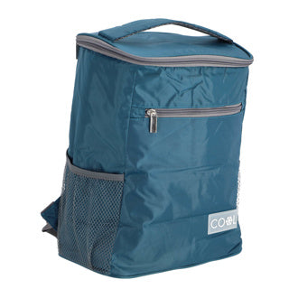 No brand strand camping koeltas - rugtas rugzak model - 23 x 15 x 36 cm - 2 vakken - blauw
