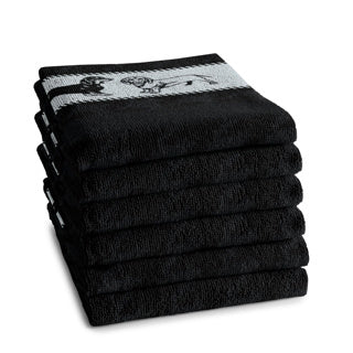 Load image into Gallery viewer, Ddddd keukendoek saar 50x55 black
