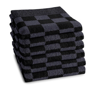 Ddddd keukendoek barbeque 50x55 anthracite | 6 stuks