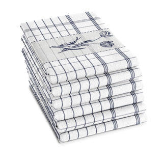 Load image into Gallery viewer, Ddddd theedoek lisse 60x65 blue | 6 stuks
