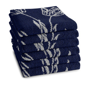 Ddddd keukendoek lisse 50x55 blue | 6 stuks