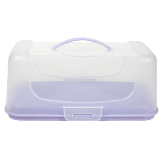 Taartplateau met deksel kunststof rh 34x19cm | 2 stuks