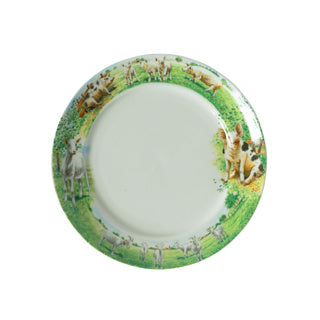 Wiebe van der zee bord 21 cm geit varken wiebe | 6 stuks