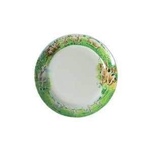 Wiebe van der zee bord 18 cm geit varken wiebe | 6 stuks