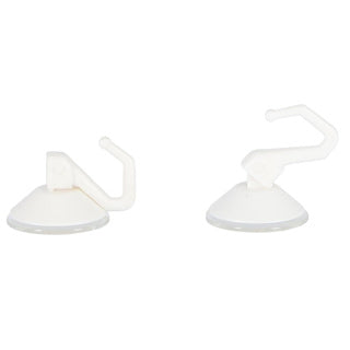 Load image into Gallery viewer, Metaltex haken met zuignap 2 stuks wit
