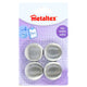 Metaltex magneten rond 4 stuks rvs