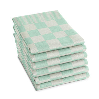 Ddddd theedoek barbeque 65x65 pastel green | 6 stuks