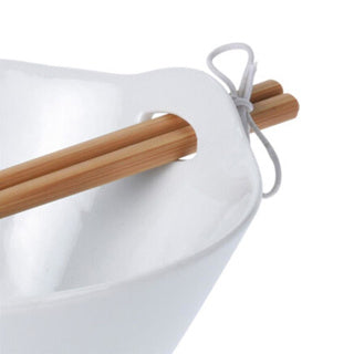 No brand schaal met eetstokjes porselein | 3 stuks