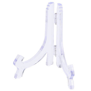 Metaltex bordenstandaard 9-18cm - transparant
